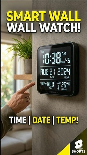 This Smart Wall Clock Does EVERYTHING! 🤯 🕰️ #watch #digital #alam #trending #tech #song #gadgets
