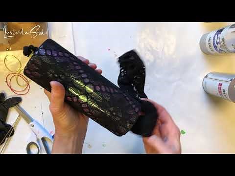 Pantyhose, Spray Paint, Tack-It Method, Color Shift Glitter Pattern Tumbler, Start to Finish