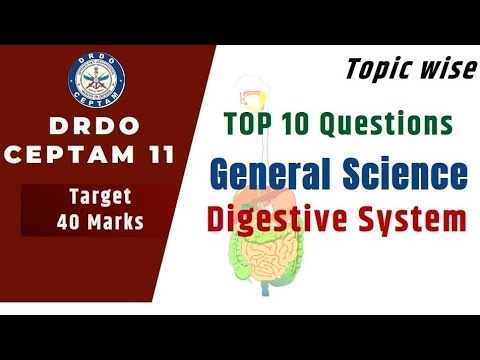 General Science for DRDO CEPTAM-11 Digestive System
