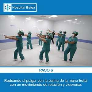 Una bonita coreografía mostrando los pasos de un lavado de manos quirúrgico realizada por nuestro personal. Hospital Belga/ Un Hospital de confianza desde 1978. Dirección: C. Antezana Esq. Paccieri Central Piloto: 423 1403 COCHABAMBA - BOLIVIA | Hospital Belga