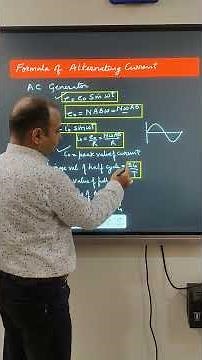Ncert Class 12 physics Chapter 7 Alternating current Important formula