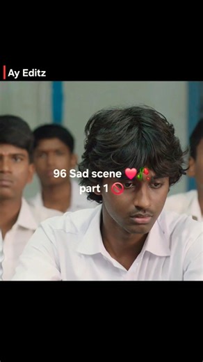 💔 96: Vijay Sethupathi's Best Role? 🥀 #Shorts #VijaySethupathi #96TamilMovie #TamilCinema #Nostalgia