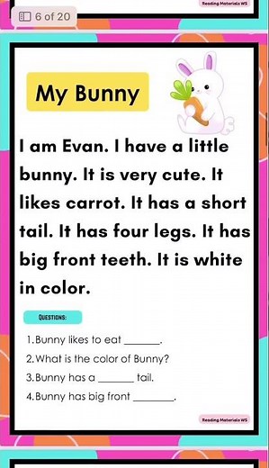 READING COMPREHENSION PASSAGES #reading #readingeanglish #readingcomprehension #education