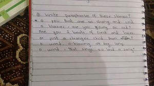 (3) Write paraphrase of these stanza ? * o you that are so stro... | Filo