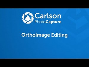 Carlson PhotoCapture Tutorials Video 16: OrthoImage Editing