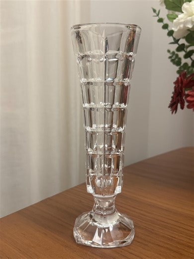 Vintage Cristal D’Arques France Flower Bud Vase- 24% Lead Crystal