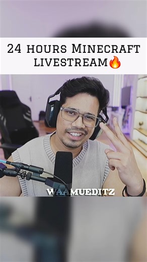 24 hrs minecraft stream🔥 #gamerfleet #ytshorts #minecraft #shorts