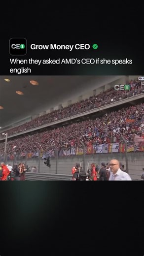 Business | Mindset | Technology on Instagram: "During the Chinese Grand Prix grid walk, AMD CEO Lisa Su faced an awkward moment when a presenter asked if she spoke English, unaware he was addressing a tech executive. 🎤🏁 Su calmly replied that she did speak English and explained she was with AMD, a Ferrari team sponsor, highlighting how the semiconductor industry operates globally and how senior leaders can be misjudged when seen outside boardrooms and conferences in public sporting settings. A