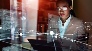 System engineering concept. Communication network. Digital transformation.