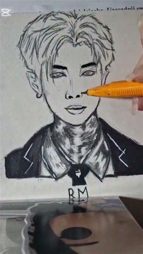 Drawing RM from BTS 🫶🏻❤️✨️🔥#bts #rm #rmbts