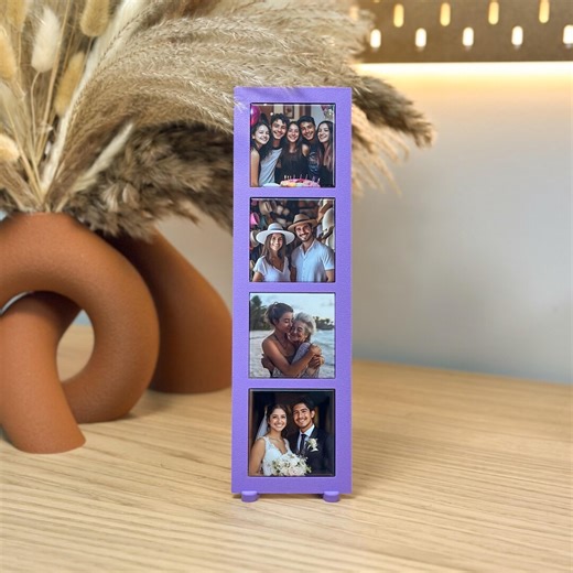 2x2 Photo Magnet Frame – MZ LINE 4 – 3D Printed Display for 4 Photo Magnets – Horizontal or Vertical Magnet Frame - Etsy