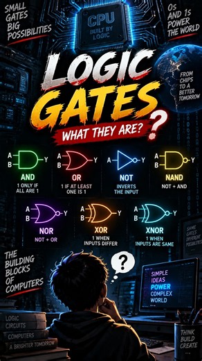 Logic Gates🖥️ | What They Are?🤔 || #shorts