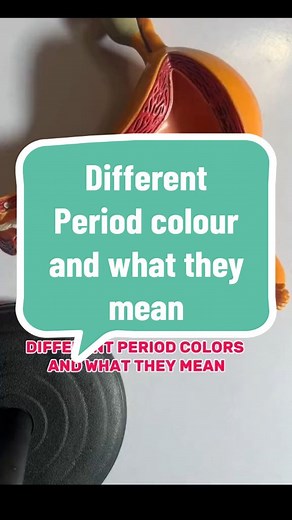 Here are different period colors and their possible meanings: *Normal Period Colors:* 1. Bright Red (Day 1-3): Fresh blood, normal flow 2. Dark Red/Burgundy (Day 4-5): Older blood, normal flow 3. Pinkish (Day 6-7): Lighter flow, end of period *Abnormal Period Colors:* 1. Very Bright/Deep Red: Heavy flow, possible fibroids or polyps 2. Dark Brown/Black: Old blood, possible endometriosis or uterine issues 3. Grayish/Brownish: Infection, possible PID (Pelvic Inflammatory Disease) 4. Yellow/Greenish