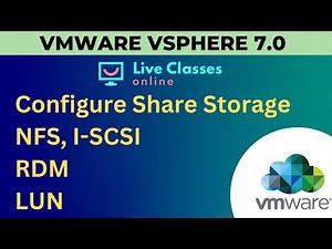 How to configure VMware vSphere Share Storage , NFS , ISCSI , RDM and LUN ! Practical Lab