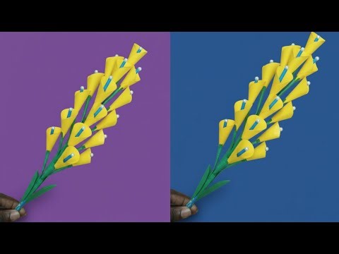 DIY Paper Calla Lily Bouquet | Easy Handmade Paper Flowers | Home Decor Craft Ideas