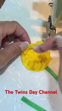 Fabric flower sewing-tutorial beginners friendly/fabric scraps sewing idea/Placemat sewing tutorial