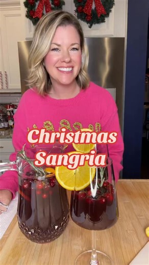 Stephanie Gigliotti on Instagram: "Christmas Sangria is a festive and flavorful holiday cocktail that’s perfect for sharing! Comment SEND if you’d like the printable recipe! https://www.stephreallife.com/christmas-sangria/ You’ll need: 🍷 Red wine 🍒 Cherry or blackberry brandy 🥃 Amaretto 🍊 Orange juice 🎄 Cranberry juice #sangria #christmassangria #christmascocktails"