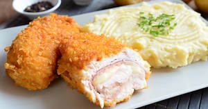 Recette : un cordon bleu maison à la poêle et au four
