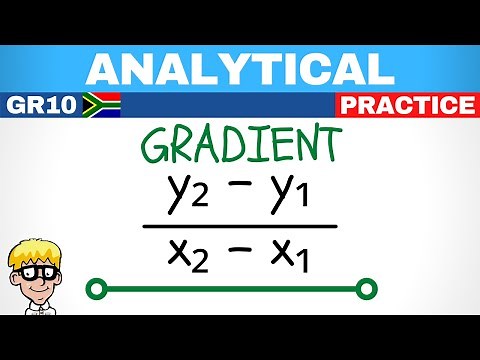 Analytical Geometry Grade 10: Gradient formula practice