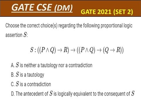 PYQ OF GATE 2021 (SET 2) | #mathematics_logic | #jrf #DEC2025EXAM | GATE CSE EXAM | #GATEPYQ |