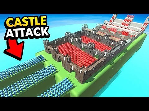 *NEW* MASSIVE LANE CASTLE ATTACK (Ancient Warfare 3 Funny Gameplay)