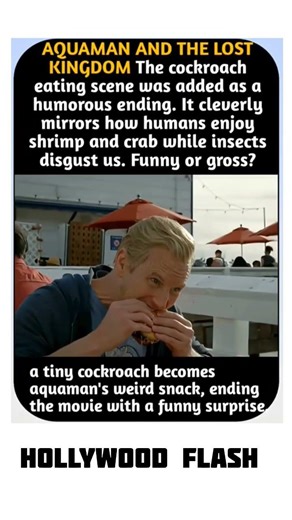 Aquaman’s Weirdest Scene Ever 😳 Cockroach Snack Explained!