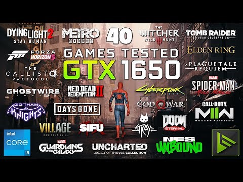 GTX 1650 Test in 40 Games