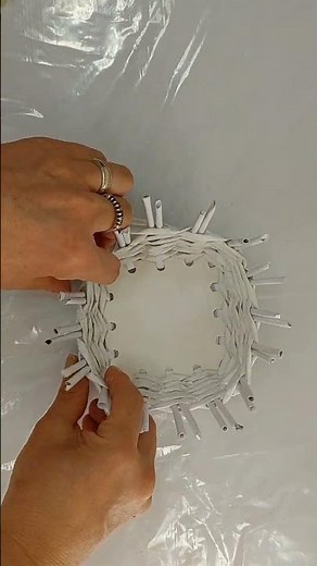 Cesta de Papel y Cartón - Cestería para Principiantes