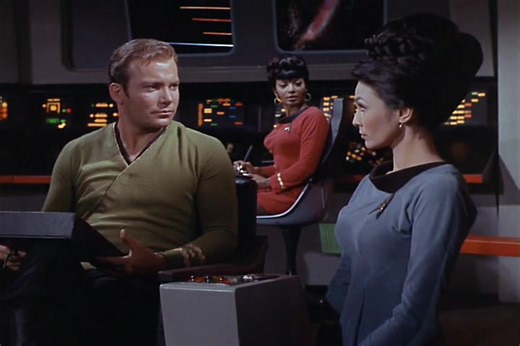 640K views · 13K reactions | Starfleet Note: The scene at the end where Kirk meets Marlena on the prime universe's Enterprise was used to create the scene where Benjamin Sisko speaks with Kirk in the 1996 Star Trek: Deep Space Nine episode "Trials and Tribble-ations". Star Trek Starfleet Academy Fan di Star Trek | Starfleet Command | Facebook