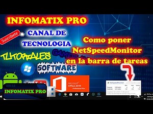 INSTALAR NetSpeedMonitor en la barra de tareas MIRA LA VELOCIDAD DE INTERNET