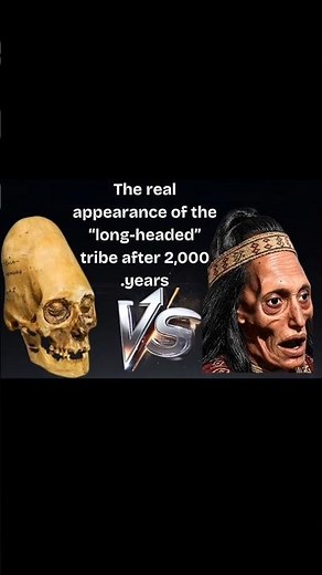 The real appearance of the long-headed skull tribe in Peru using artificial intelligence #AI #peru