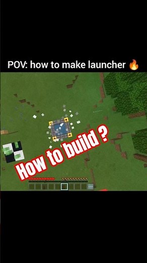 POV: How to Make a Simple Launcher in Minecraft 🔥 | Easy Redstone Build #shorts