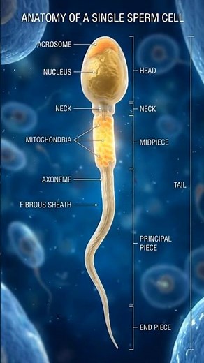 Human Sperm Anatomy Explained | Structure and Function of Sperm Cell