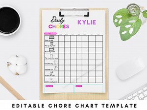 Kids Chore Chart | Chore Chart Printable | Family Chore Chart | Customized Chore Chart | Kids Routine Chart | Reward Chart | Toddler Routine - Etsy New Zealand