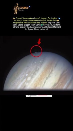 😱When a Comet Crashed into Jupiter😳| Historic Space Event🌀 #spaceshorts #usa
