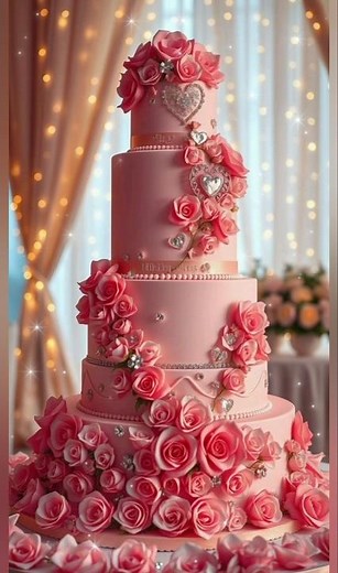 Wedding cake #cake #weddingcake #shortsfeed #cakedesign