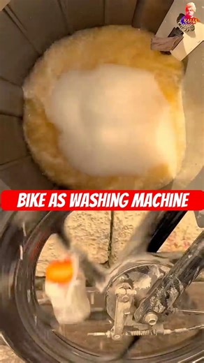 bike as washing machine | science experiments #science #experiment