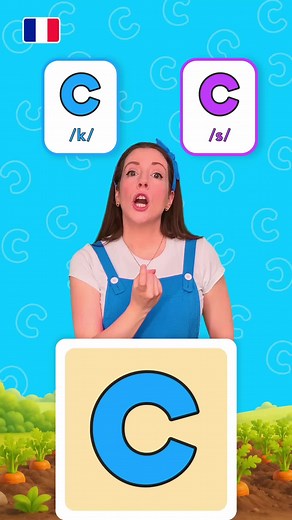 Le son C / C sound in French 🇫🇷 Apprendre à lire et parler français #education #phoneme #french #learning #phonics