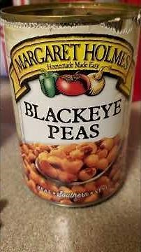 How to cook Blackeye Peas from can, canned Blackeye Peas, blackeye peas, New Year Blackeye Peas