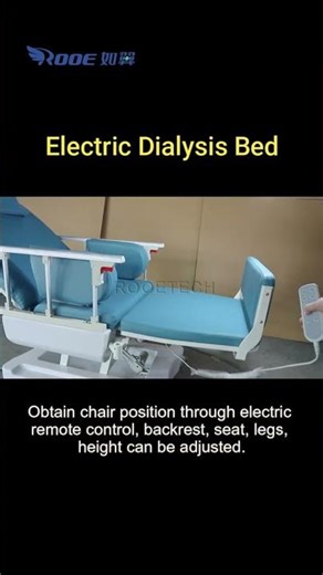 This Chair Can Do What? Hemodialysis Bed with Height, Backrest, and Leg Rest Electric Adjustment