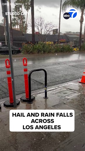Some residents reported seeing hail and heavy downpours in different parts of Southern California as a flood watch remained in effect for parts of Los Angeles County. https://abc7.la/4ghsSht | ABC7