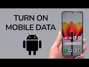 How To Turn On Mobile Data On Android
