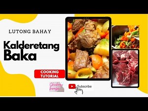 How to cook Kalderetang Baka