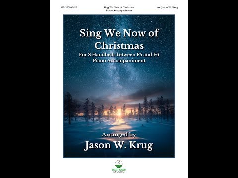 Sing We Now of Christmas piano accompaniment to 8 handbell version