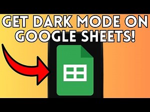 NEW! HOW TO GET DARK MODE ON GOOGLE SHEETS (FULL GUIDE) 2025