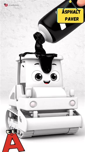 N–Z Construction Vehicles 🚧 | Learn Alphabet, Colors & Trucks for Kids #abcd #kids #shorts#foryoupageシ #viral