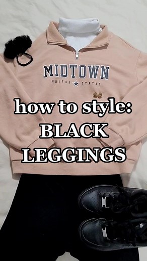 3 Ways to Style Basic Black Leggings for School Outfit Inspo