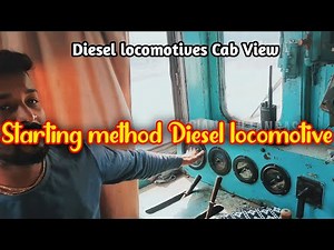 Diesel locomotives Cab room View 🚂 Starting method Diesel locomotive 🚂 Full video With Loco pilot