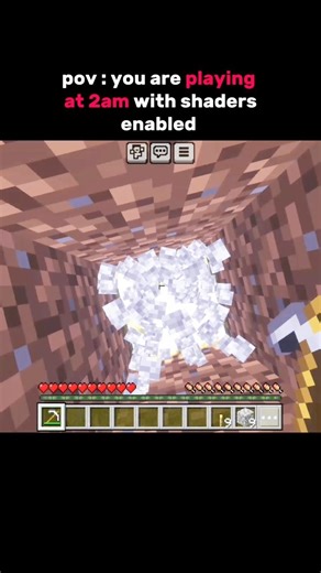 Pov : playing Minecraft at midnight 💀 #minecraft #shortsfeed