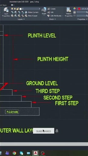 42' x 60' Footing Plan in AutoCAD | Complete Foundation Layout Tutorial | #autocad #trending #shorts